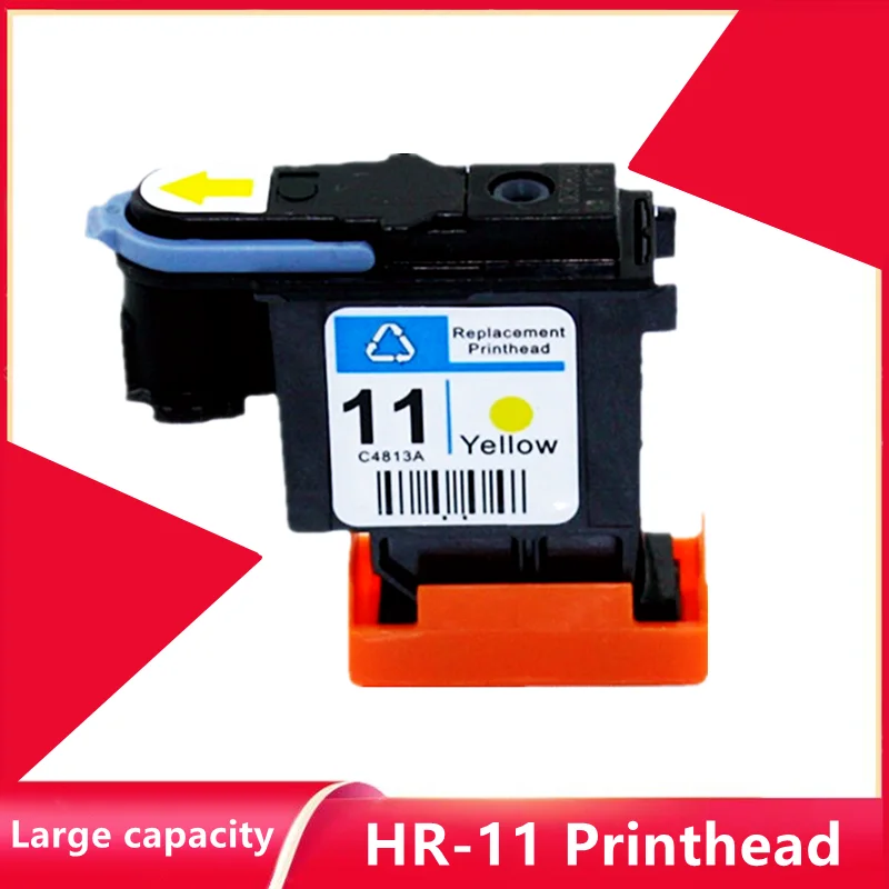 Печатающая головка, желтая, совместимая с hp 11, замена для печатающей головки hp11 Designjet 70 100 110 500 510 C4810A C4811A C4812A C4813A