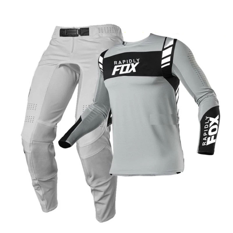

NEW 2022 RAPIDLY FOX enduro motocross gear set mx jersey pants motorbike clothing mtb Dirt Bike racing suit Off Road Combo