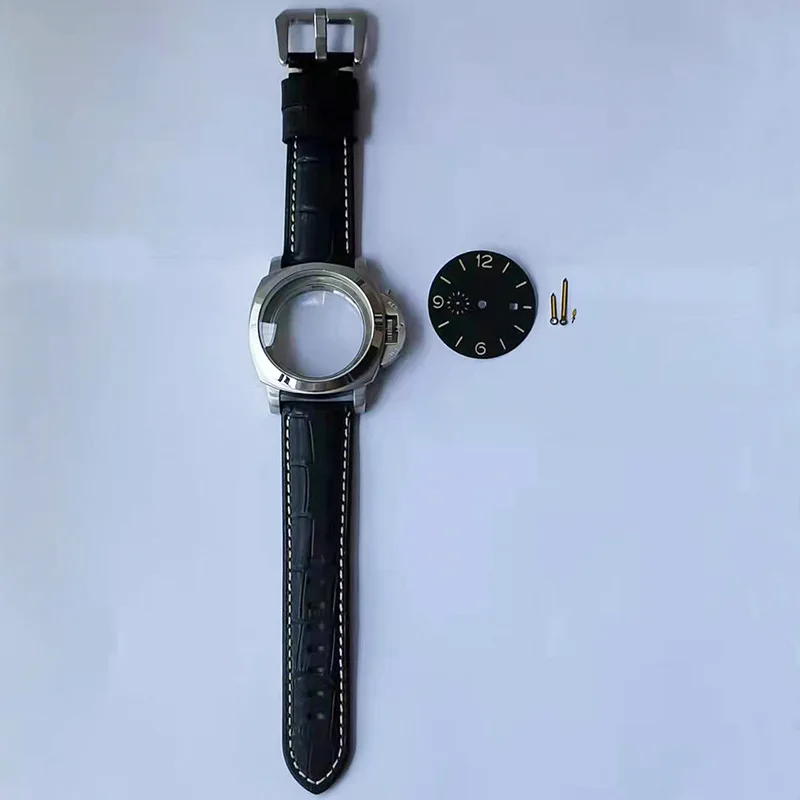 PORSTIER 45mm Watch Case Set For Panerai Stainless Steel Miyota 8215 / 2813 Movement Men Automatic Mechanical Watch Accessories enlarge
