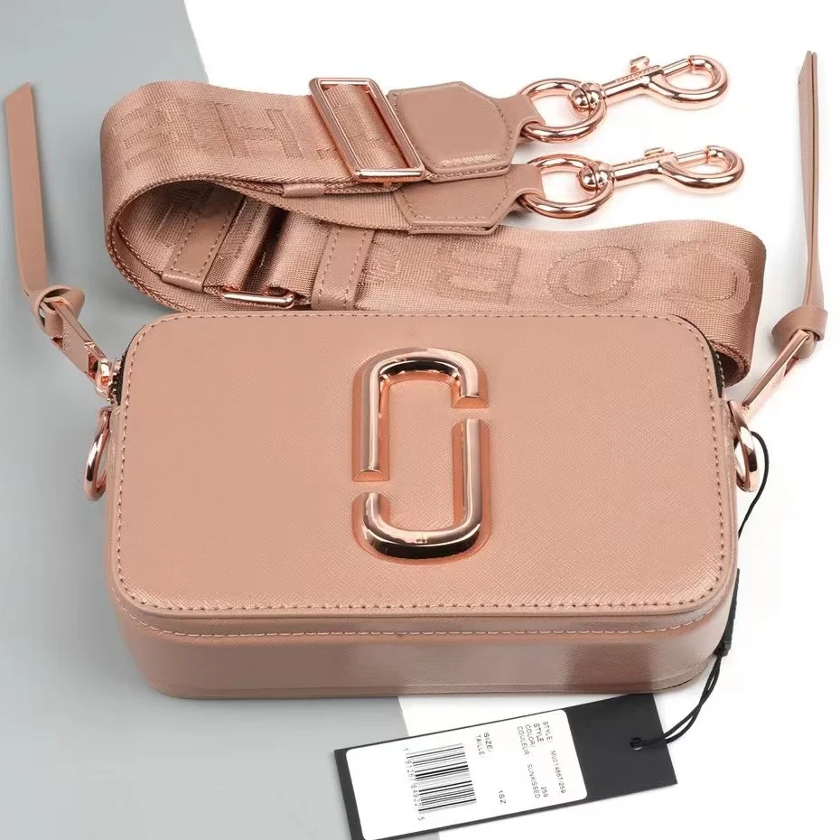 

2023 new high-end light luxury fashion shiny camera bag fashion wide shoulder strap women's bag single shoulder messenger bag