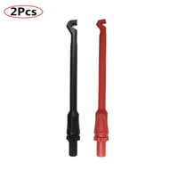 2pcs insulation puncture probe auto repair multimeter test clip test puncture free test probe with pluggable 4mm banana plug