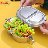 leak proof stainless steel lunch box for childrenbuilt in silicone sealing ringeco friendly bento box food storage containers