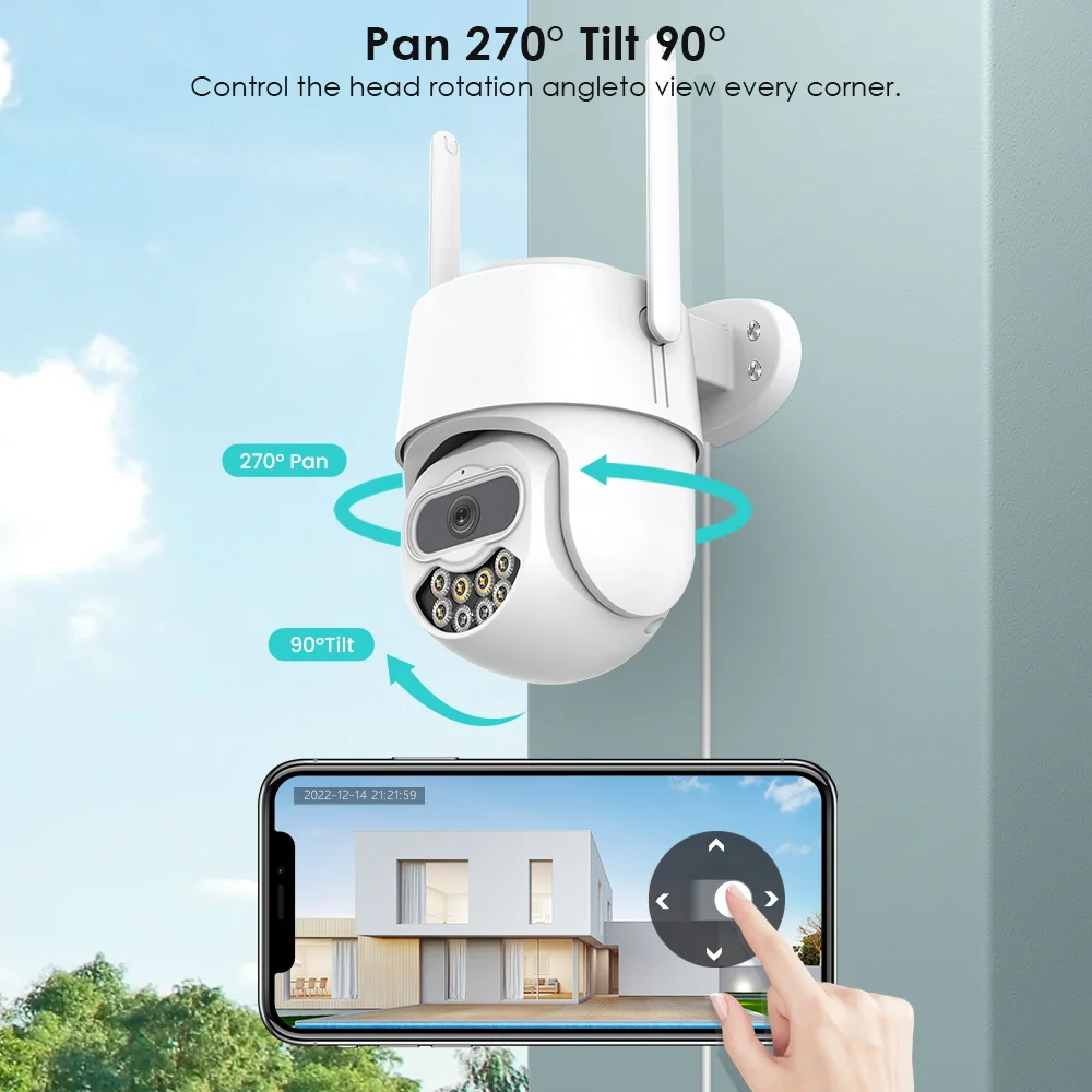 8MP 4K Безопасность Защита Wi-Fi Камера Умный Дом HD IP 5MP AI Отслеживание Видеонаблюдение CCTV iCsee