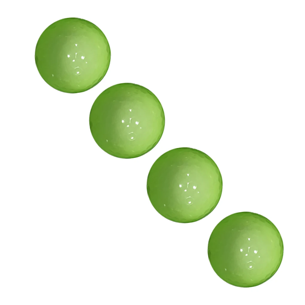 

4Pcs Fluorescent Golf Balls Durable Glowing in The Dark Golf Ball Waterproof Bright Luminous Balls for Night Sports
