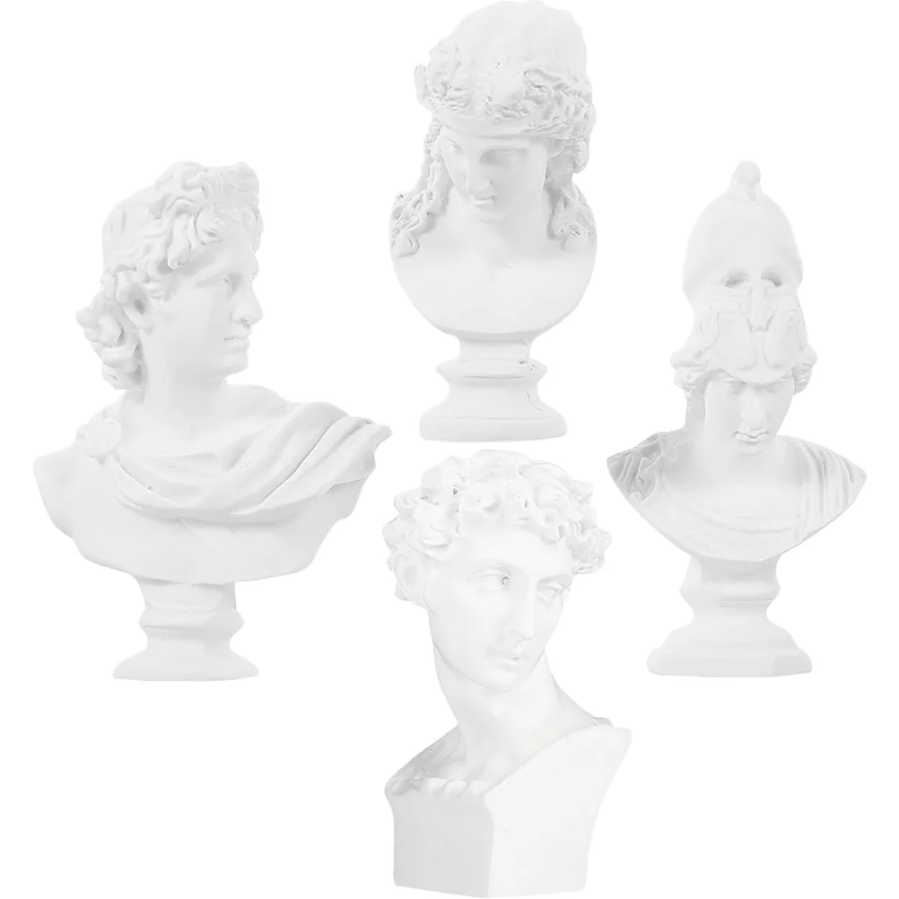 

Statue Greek Prop Plaster Crafts Resin Exquisite Artist Photo Bust Ornament Decoration Adornment Tabletop Household Mini