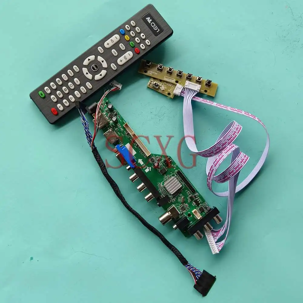 

Комплект платы управления для B173RW01 V5, ЖК-контроллер, цифровой сигнал, DVB 17,3, 1600, 900, монитор VGA, AV, USB, HDMI, совместимый 40-контактный LVDS