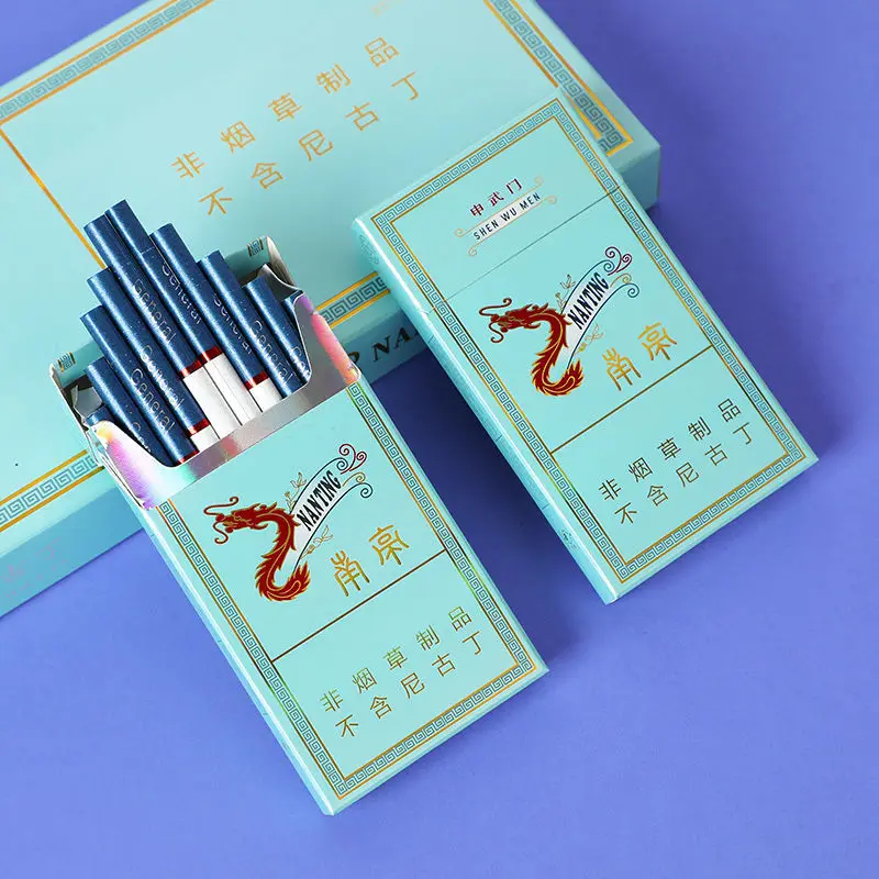 

Hot selling Mint Flavor Fine Tea Cigarette without Nicotine 0 Tar Health Care Gift for Men and Women