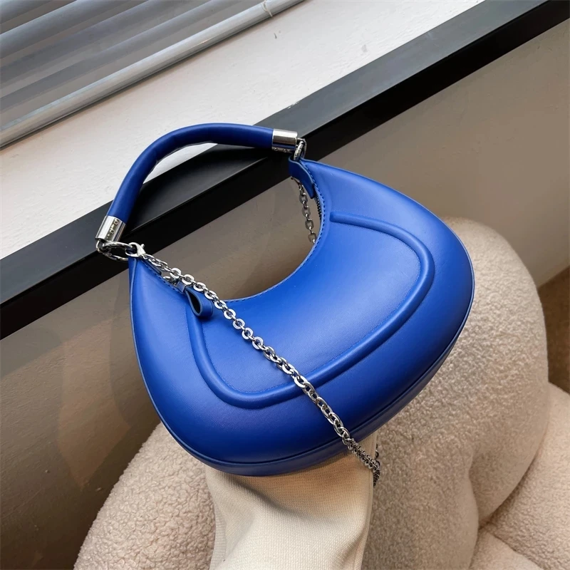

Half Moon Crossbody Messenger Sling Bags Armpit Bag Short Handle 2022 Women Designer Handbag Luxury Chain Lady Shoulder Bag Purs