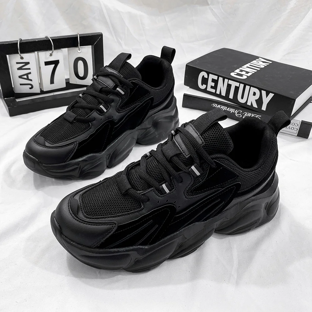VIP Link Summer Lightweight Men's Outdoor Sports Shoes Black Sneakers Comfortable Jogging Mesh Running | Спорт и развлечения