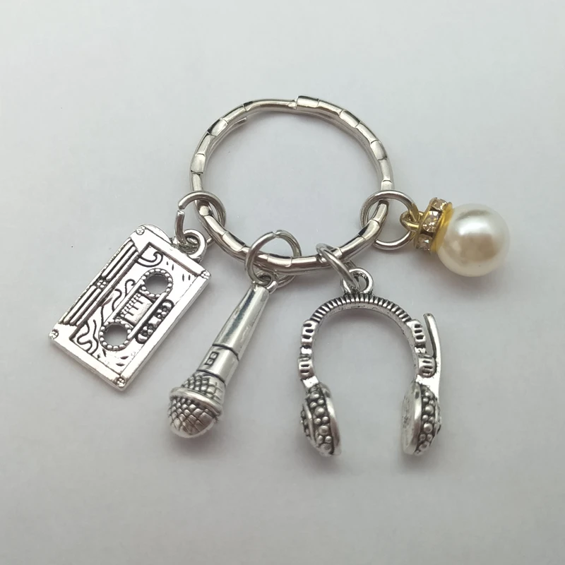 Музыкальный брелок любовь лента раньше наушники для диджея креативный рюкзак