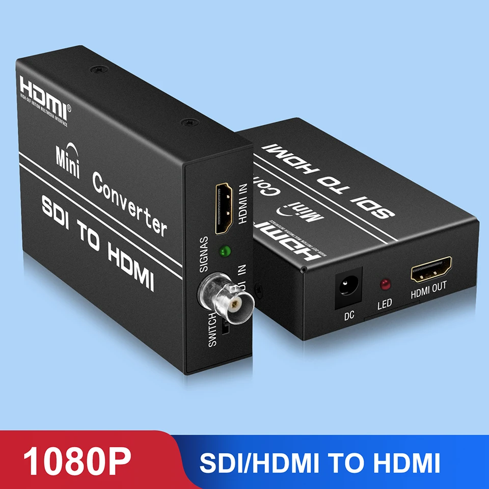 SDI в HDMI Мини конвертер и выход видео аудио адаптер с EU/US/UK/AU источник питания для HDTV