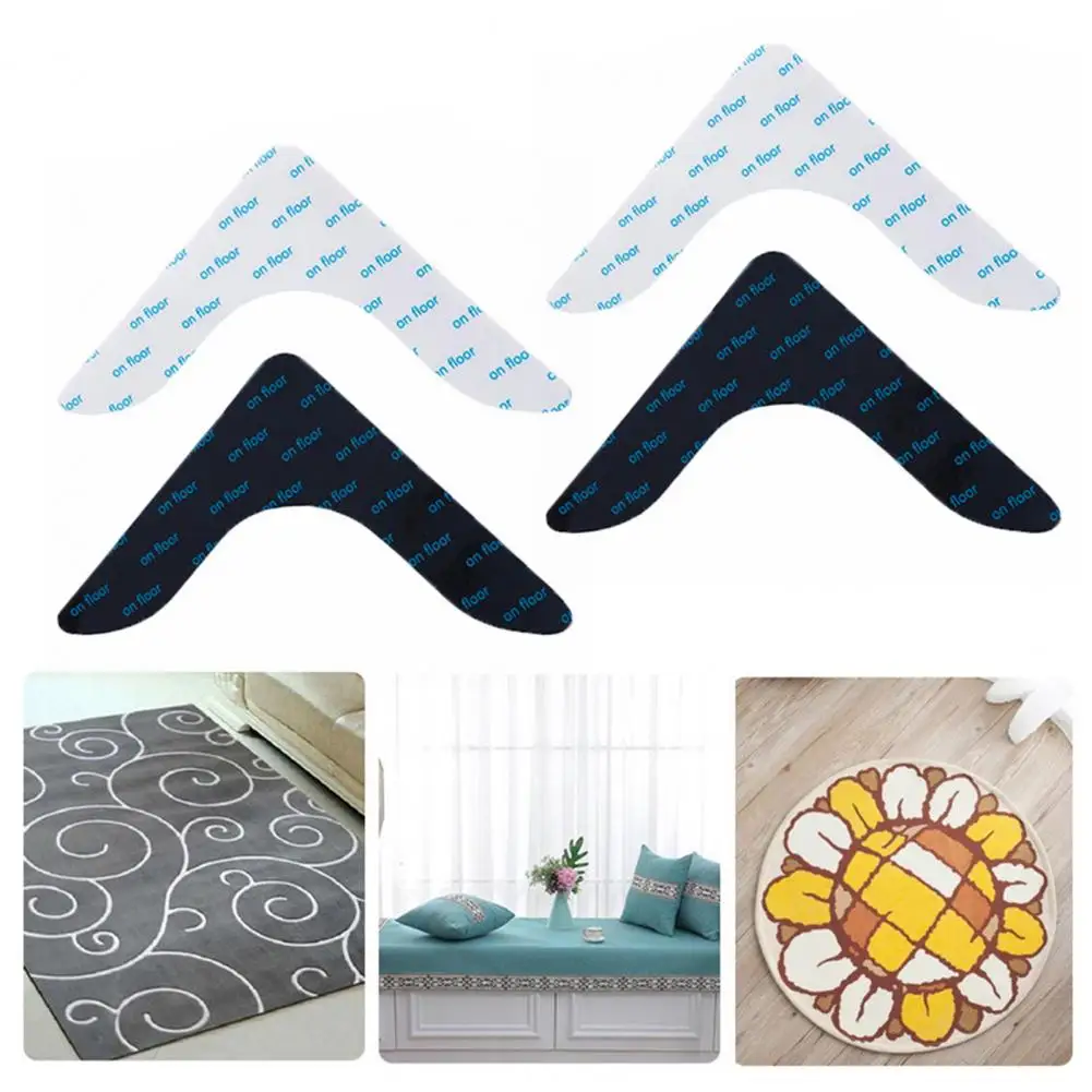 

1 пакет из искусственной кожи, отличная наклейка на коврик из твердой древесины, стирающаяся наклейка на коврик, легко разрезается для дома