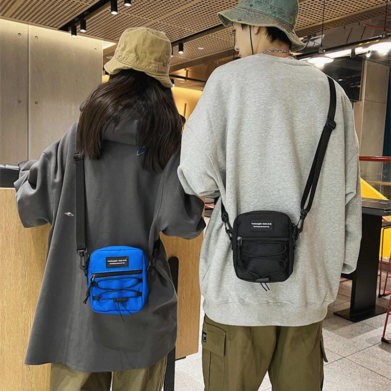 Mini Crossbody Sport Mobile Phone Bag Canvas Fashion New 2023 Luxury Designer Solid Waterproof Oxford Cloth Durable Casual Tote