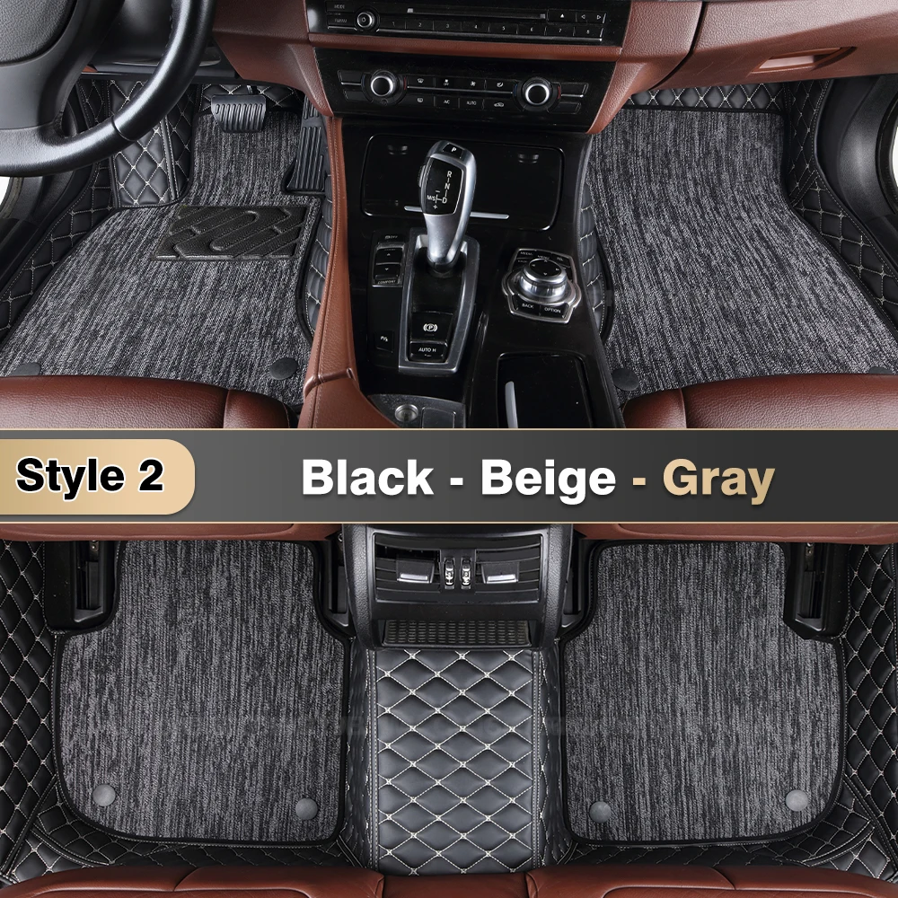 

Для Volkswagen VW Tiguan L Pro 2024 2025 2026, двухслойные автомобильные коврики на заказ, автомобильный ковер, аксессуары для интерьера