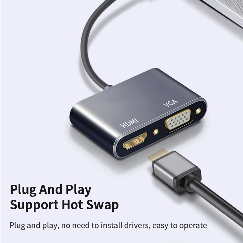 4K Mini Displayport DP к HDMI-совместимый кабель-адаптер HD 1080P VGA конвертер для Apple MacBook Air Pro