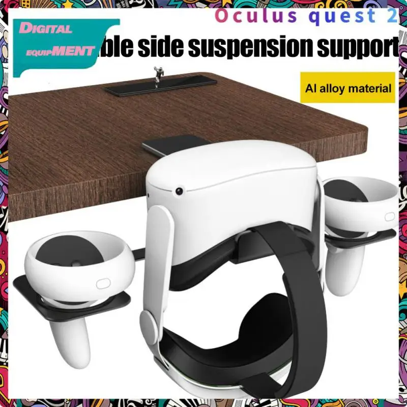 

Space Saving Data Cable Stand Anti-tilt High-quality Vr Stand Adjustable Headphone Display Rack For Oculus Quest 2 Vr