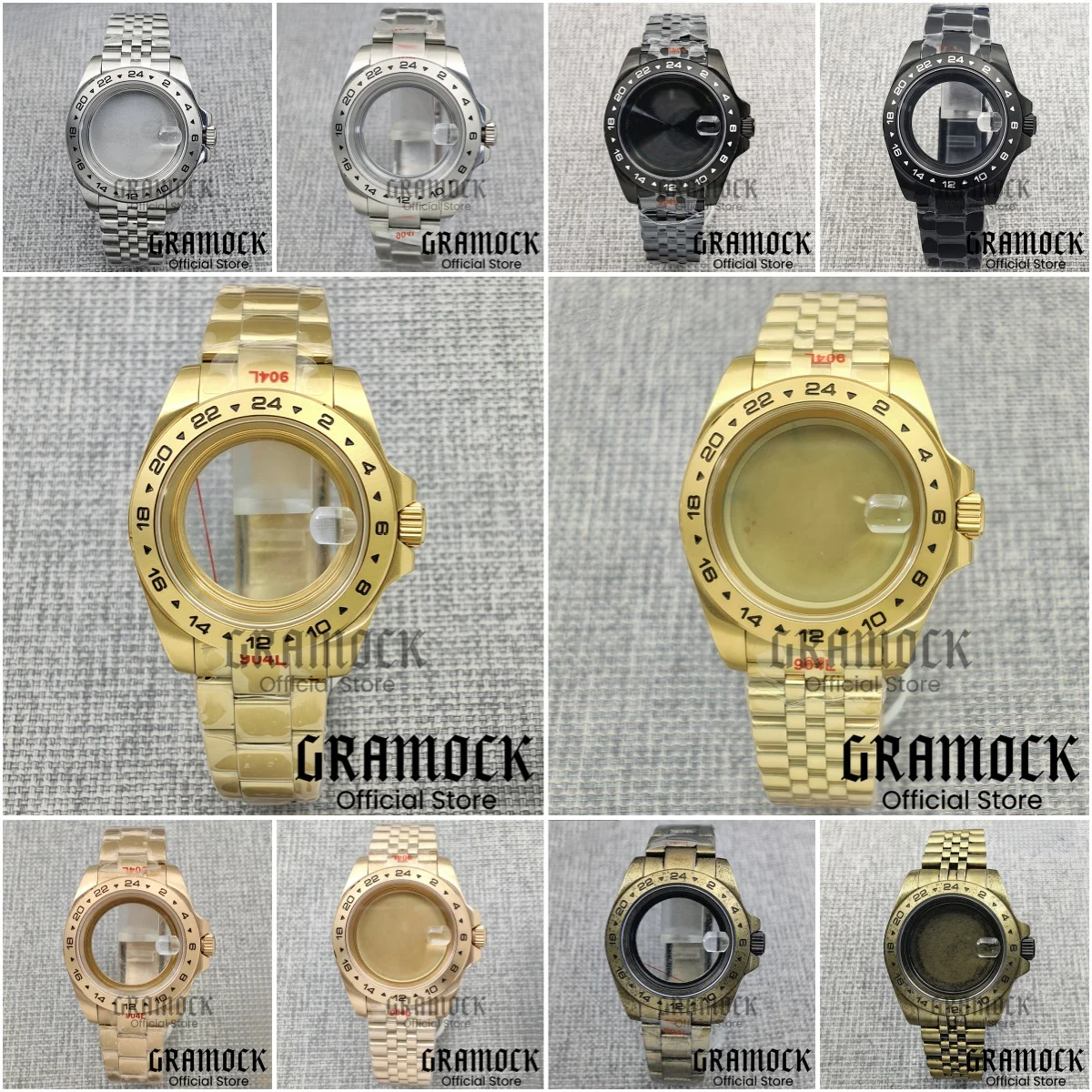 Gramock Новый 40 мм бронзовый/черный/серебристый/золотой/розовый корпус Pioneer серии