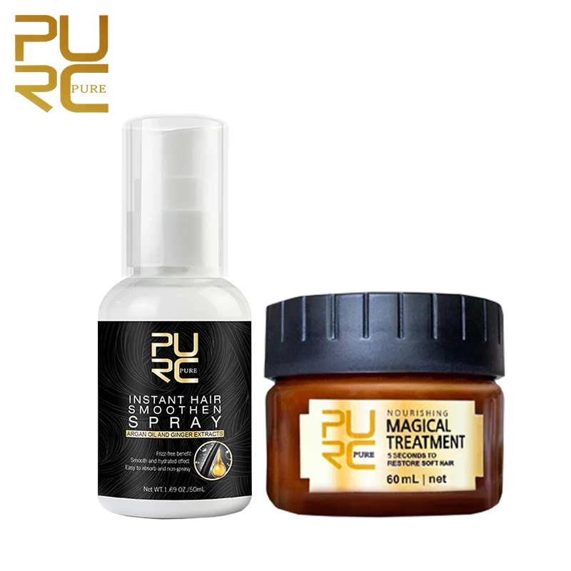 

PURC Morocco Argan Oil Hair Treatment Keratin Hair Mask Smoothing Straightening Repair Damaged Dry Frizz Hair Care Products