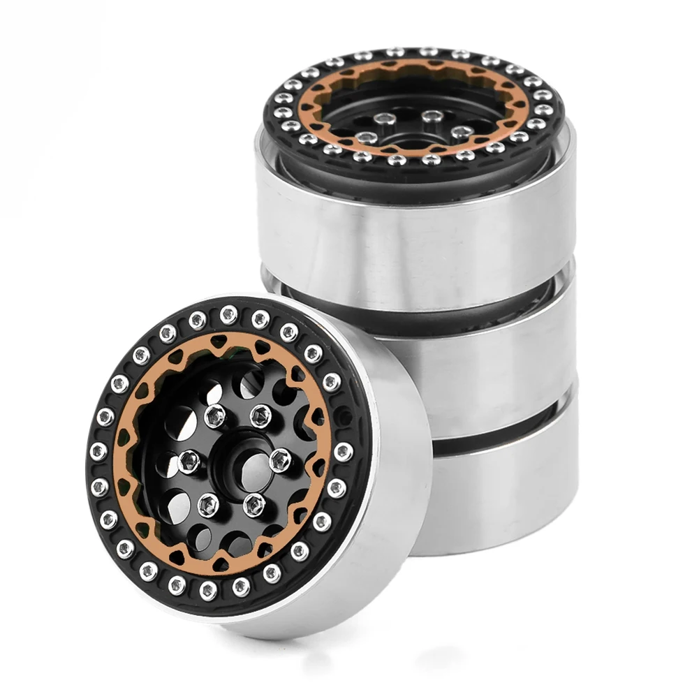 

4 шт. 1,9 металлический замок для обода колеса, ступица колеса для 1/10 радиоуправляемого гусеничного автомобиля Axial SCX10 Traxxas TRX4 RC4WD D90 Redcat Gen8,4