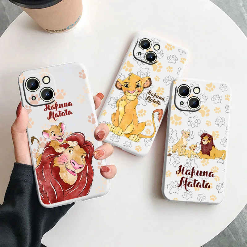 

Disney Lion King Simba For Samsung Galaxy S23 S22 S21 S20 FE Ultra Plus S10 Lite 5G Liquid Rope Phone Case