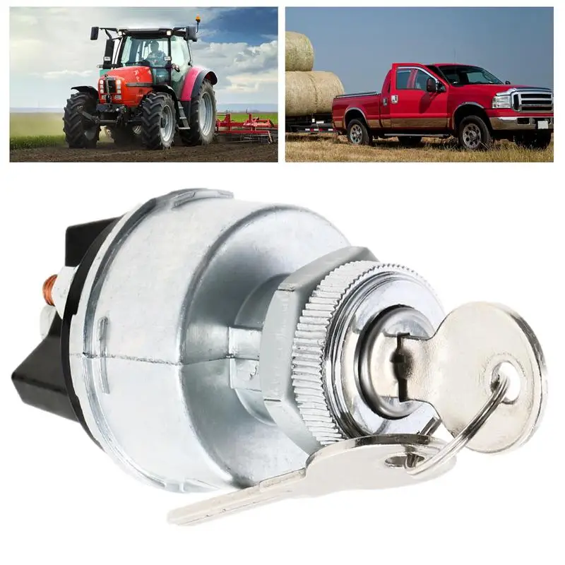 

Универсальный переключатель зажигания трактора, подходит для установки на 2 ключа, для ремонта автомобилей, вилочных погрузчиков, переключатель зажигания для сельскохозяйственных заводов