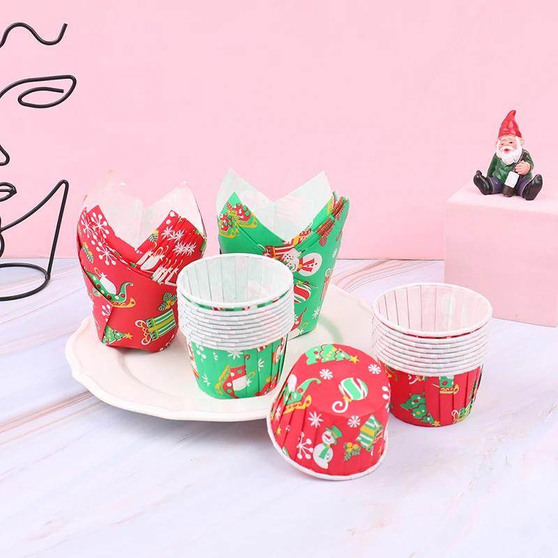 

100 шт. подкладки для кексов, крутящиеся чашки для торта в виде тюльпана, греющий бумажный поднос для выпечки «сделай сам», подкладки для кекс...