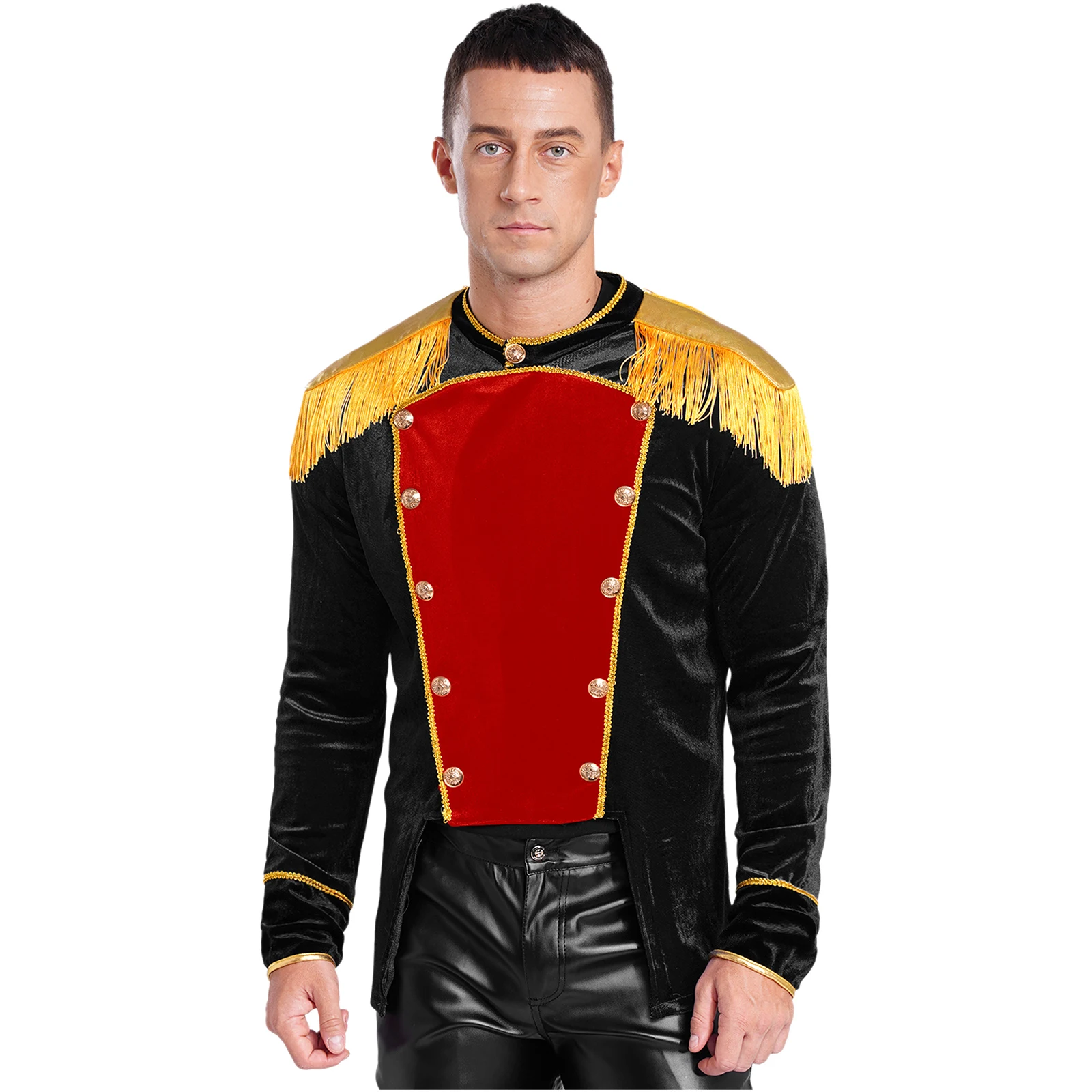 Мужской цирковой манеж костюм для косплея на Хэллоуин нарядная куртка с длинными