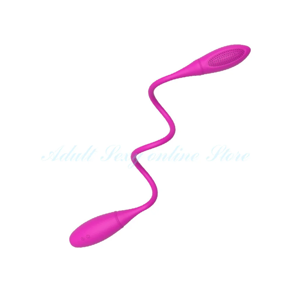 Перезаряжаемый двойной вибратор 7 скоростей двойная головка прыгающее Яйцо Пуля