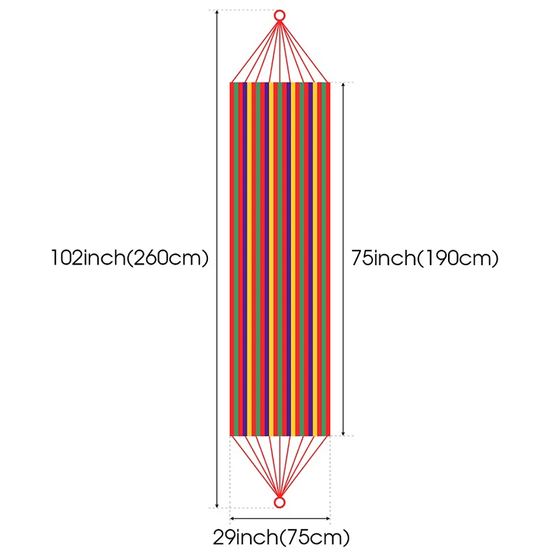 Портативный гамак подвесная койка из холщовой ткани для отдыха на открытом