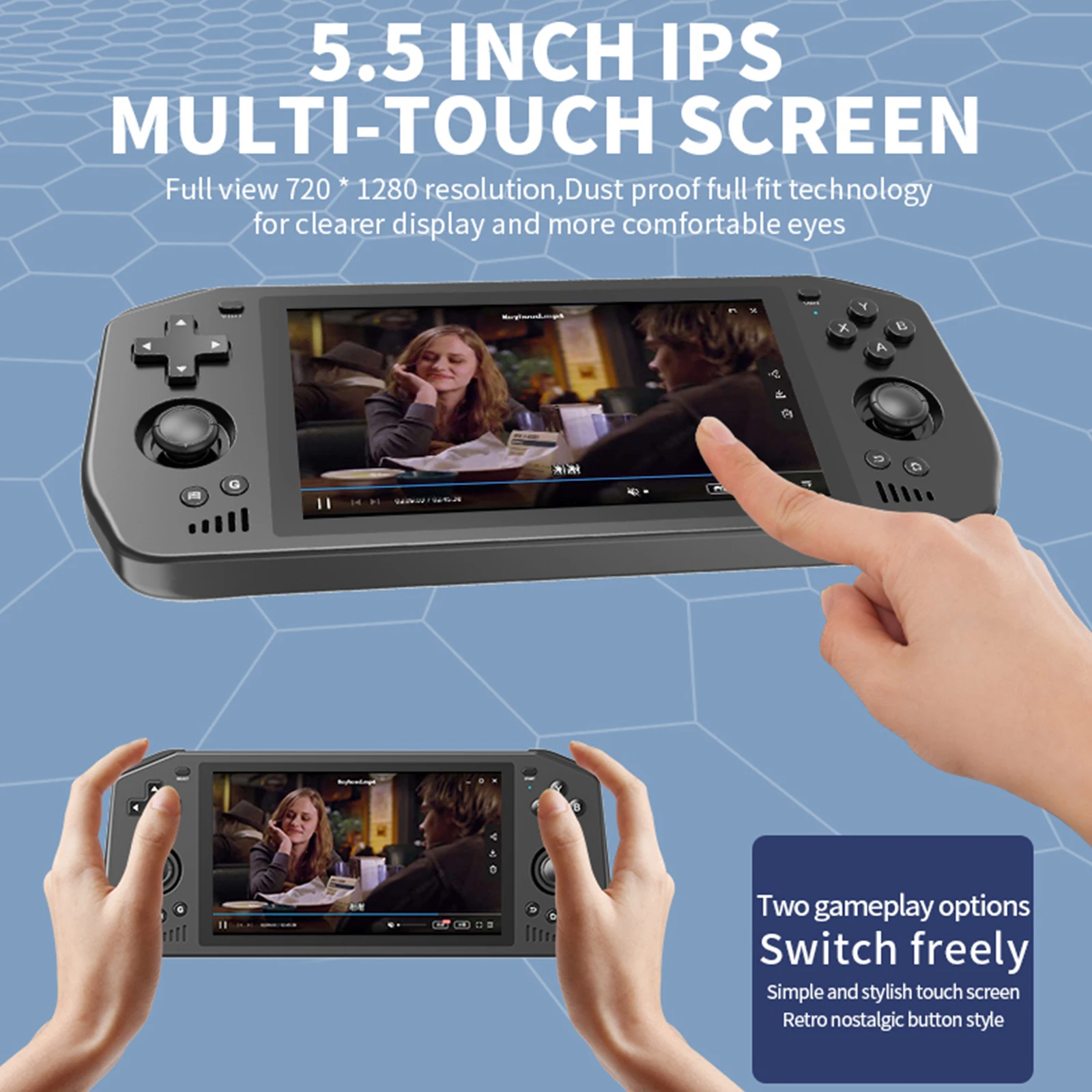 Портативная игровая консоль Powkiddy X28 5 дюймов