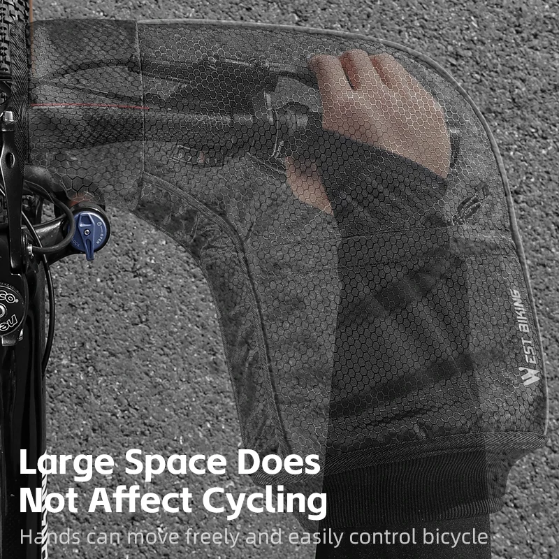 WEST BIKING велосипедные перчатки на руль флисовые зимние ветрозащитные