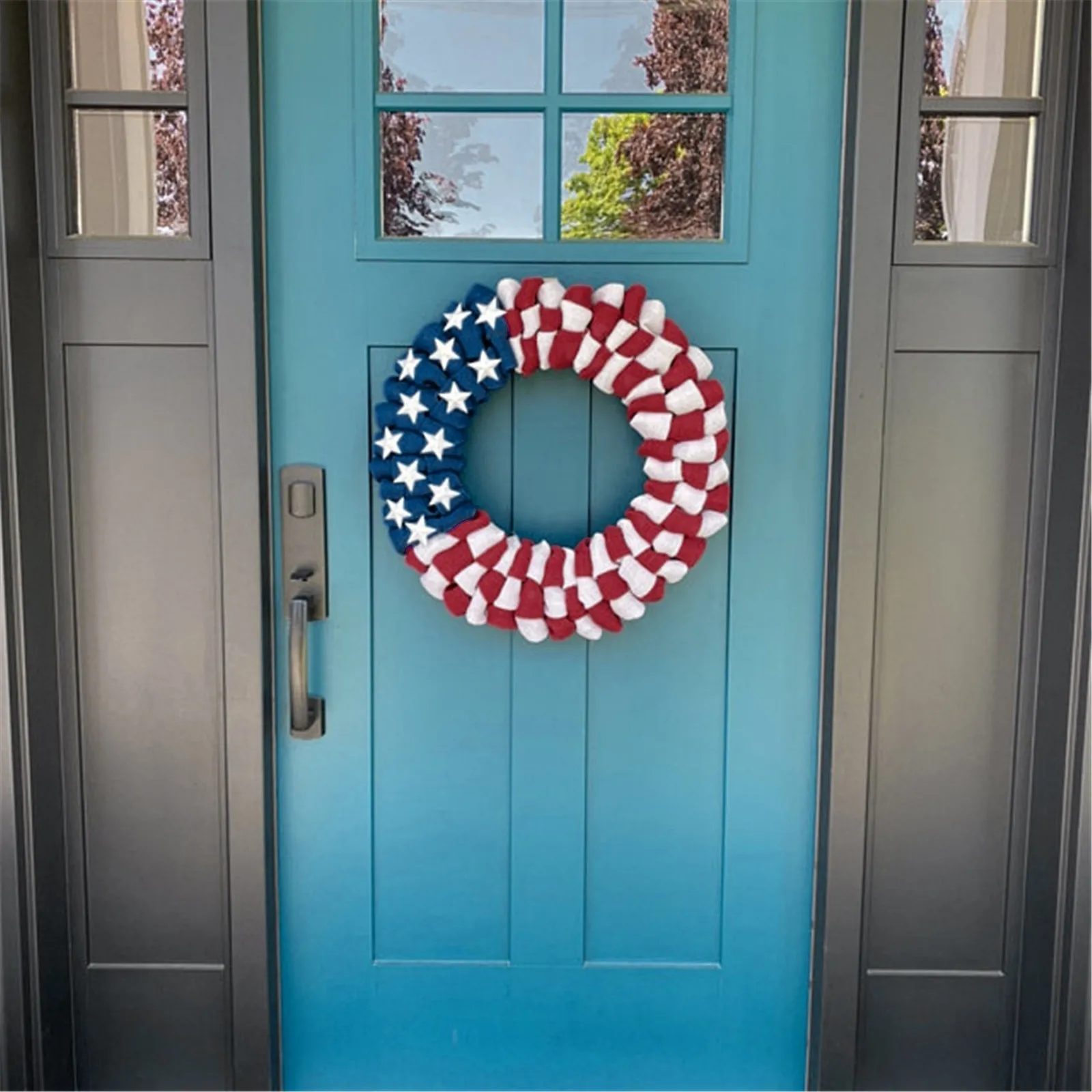 

Advent Wreath Modern Memorial Day For Window Patriotic Independence US Wreath Patriotic Wreath Wreath Home Decor