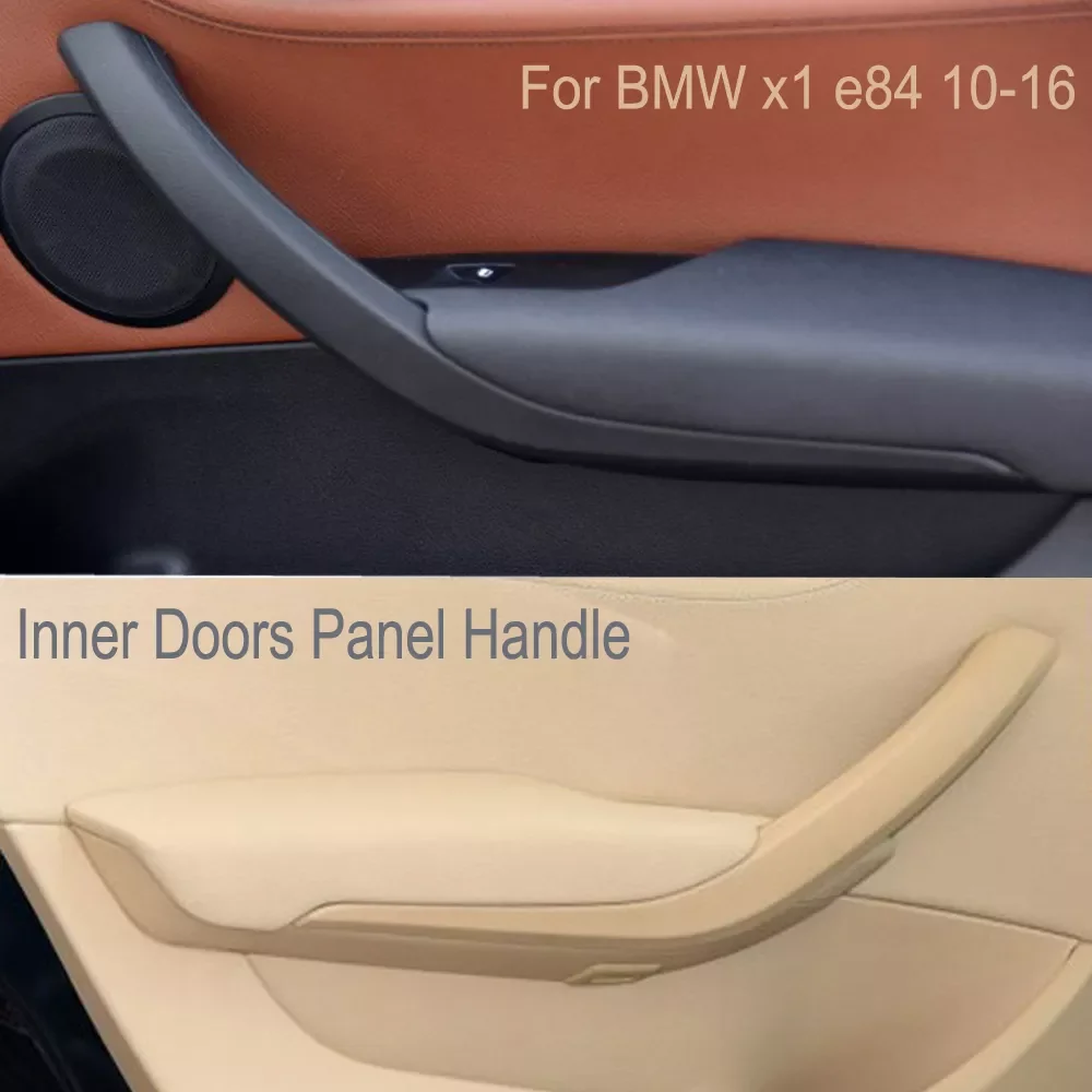

Black/Beige Interior Door Handle Panel Pull Trim Cover Car Accessories For BMW X1 E84 16d/16i/18d/20d 2010-2016 51412991778
