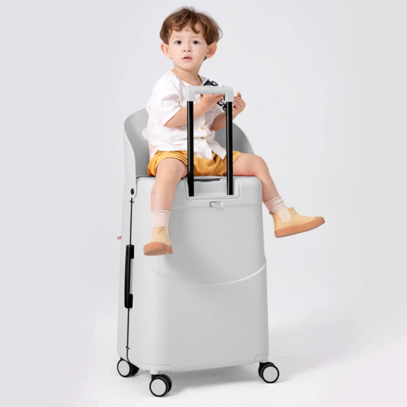 

Front Zipper Baby Mom Luggage Children's Seat Baby Riding Baby with Baby Suitcase Boarding Machine
