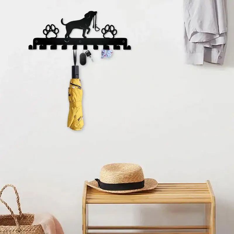 Металлическая Вешалка с 10 крючками для собак