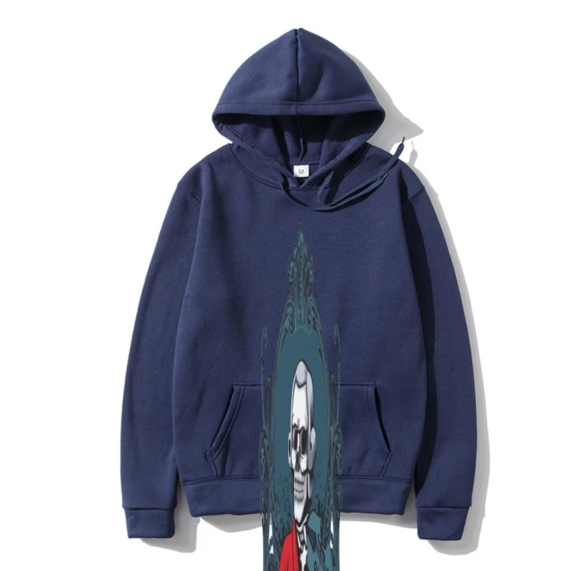 

Мужская толстовка с капюшоном, с принтом черепа