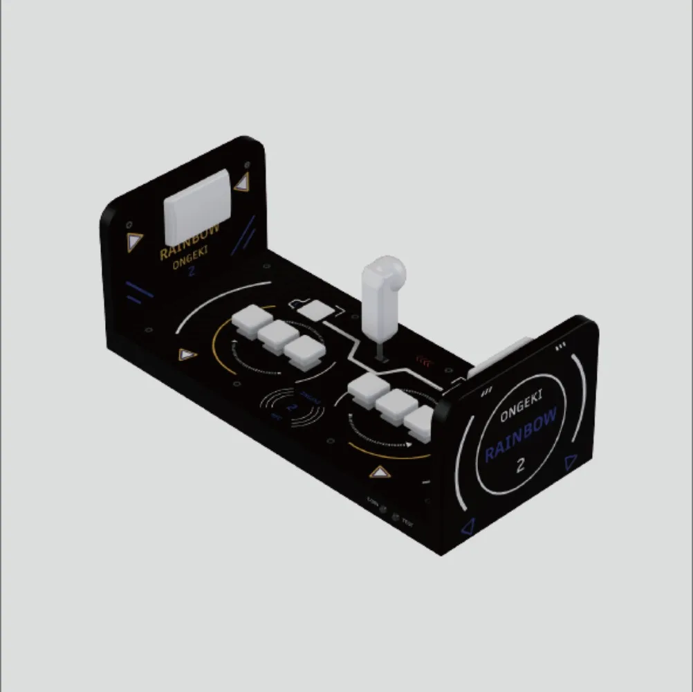 Для ONGEKI Mini RGB игровой контроллер аркадная консоль мини-клавиатура для джойстика