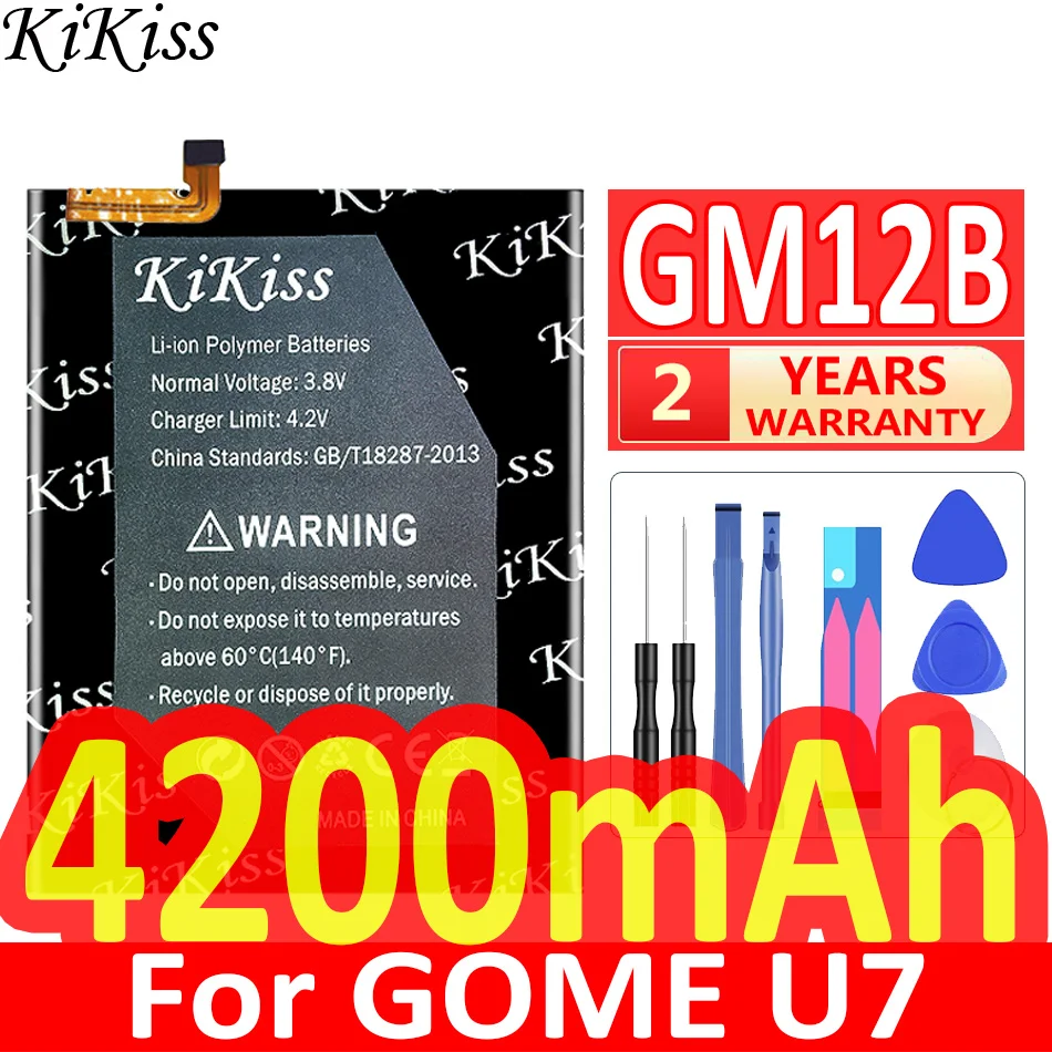 

4200mAh KiKiss Powerful Battery GM12B for GOME U7 Smartphone