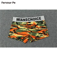 women panties wide letter alphabet cotton boyshort camouflage mixed color mid rise female underwear m 2xl a19113