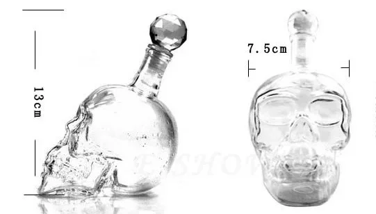 Хрустальный череп бутылка для водки 350 мл 550 1000 ликер виски высококачественный