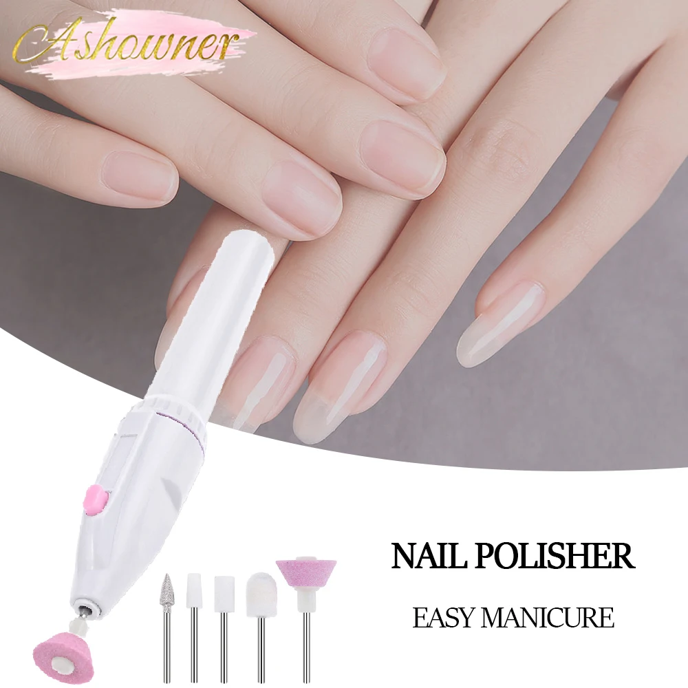 

Electric Nail Set Manicure Set 5 in 1 Manicure Machine Nail Drill File Grinder Grooming Kit Manicure Pedicure Polisher Remover