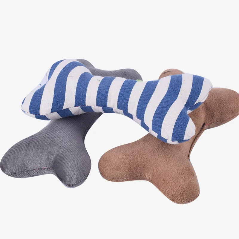 

Dog Accessories Dog Toy Grinding Stick Short Plush Bone Toy Cotton Wool Pet Pillow Sound Cat Dog Toy Dog Bone Grinding Teeth