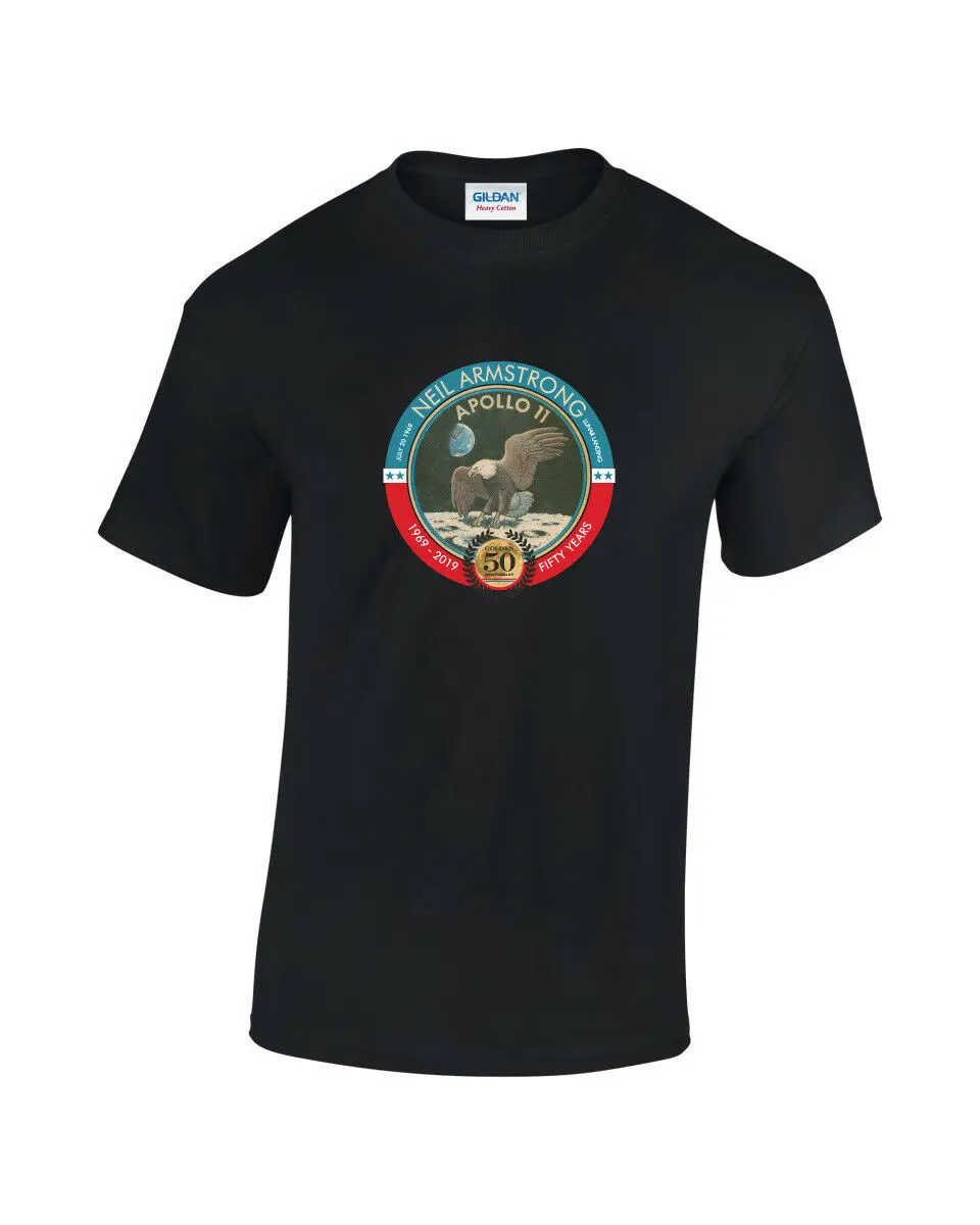 

Apollo 11 Neil Armstrong Moon Landing 50Th Anniversary T-Shirt Men Hip Hop Fashion Casual Tee Shirt For Men Shirt Classic