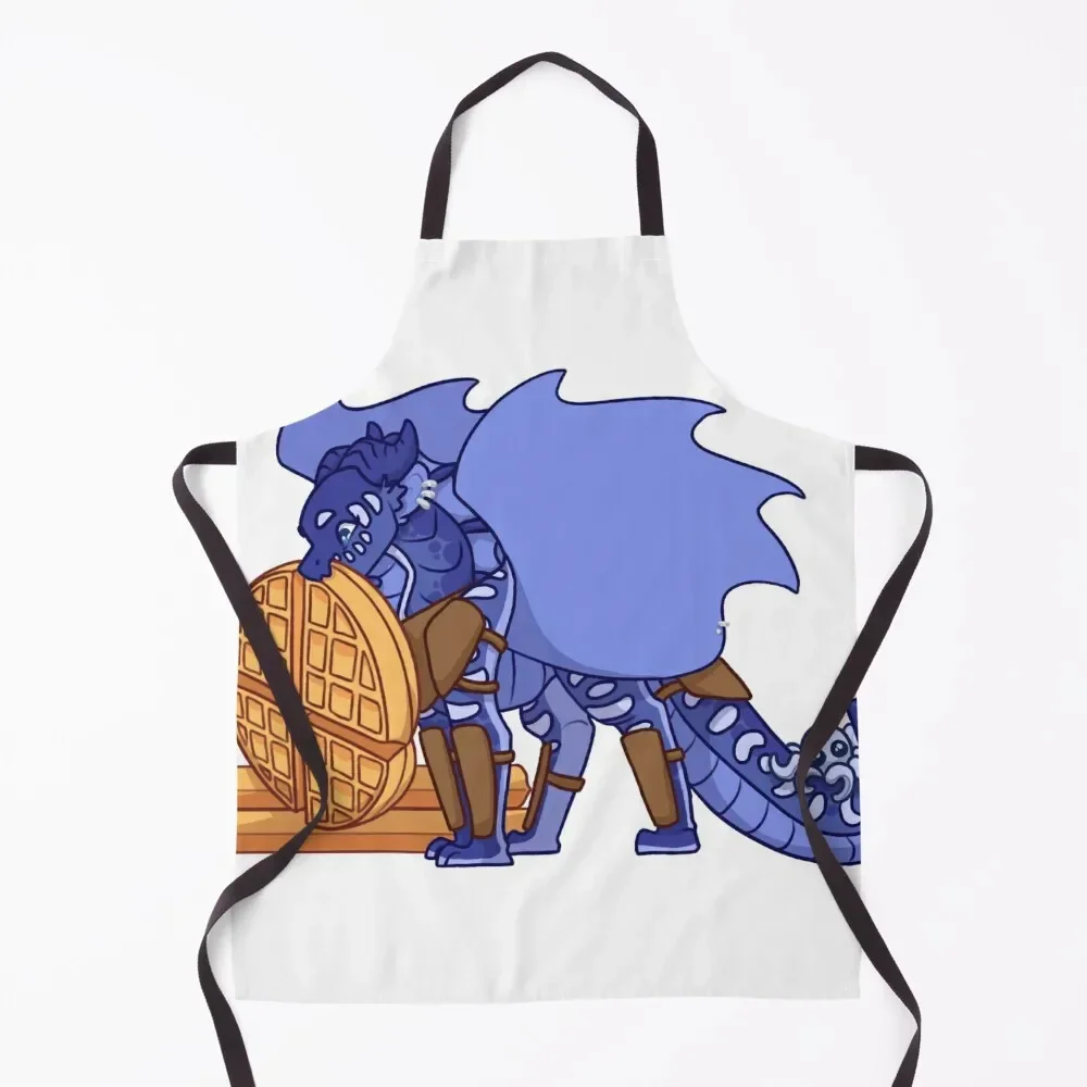 Фартук цвета индиго с вафлями. Новинки для кухни и дома. Детская кухонная одежда.