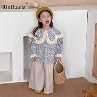 rinilucia girls long sleeve lace floral baby shirt toddler girl children clothes fall clothes for toddler girls blouse girl