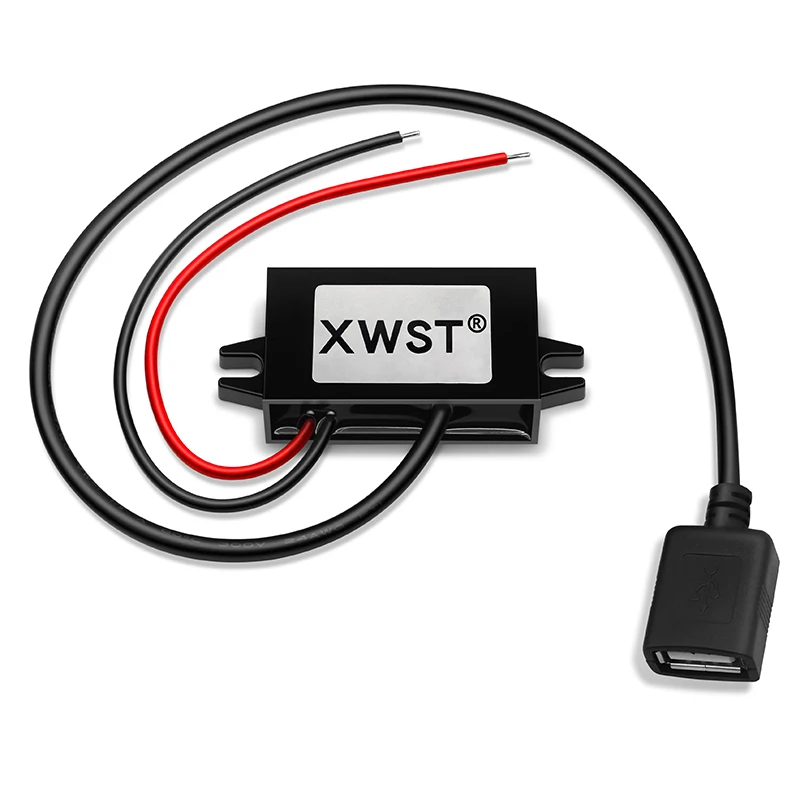 

XWST DC-DC 12 В 24 В до 5 В 3 А 15 Вт Автомобильный преобразователь постоянного тока Type-C USB понижающий источник питания Выходной адаптер