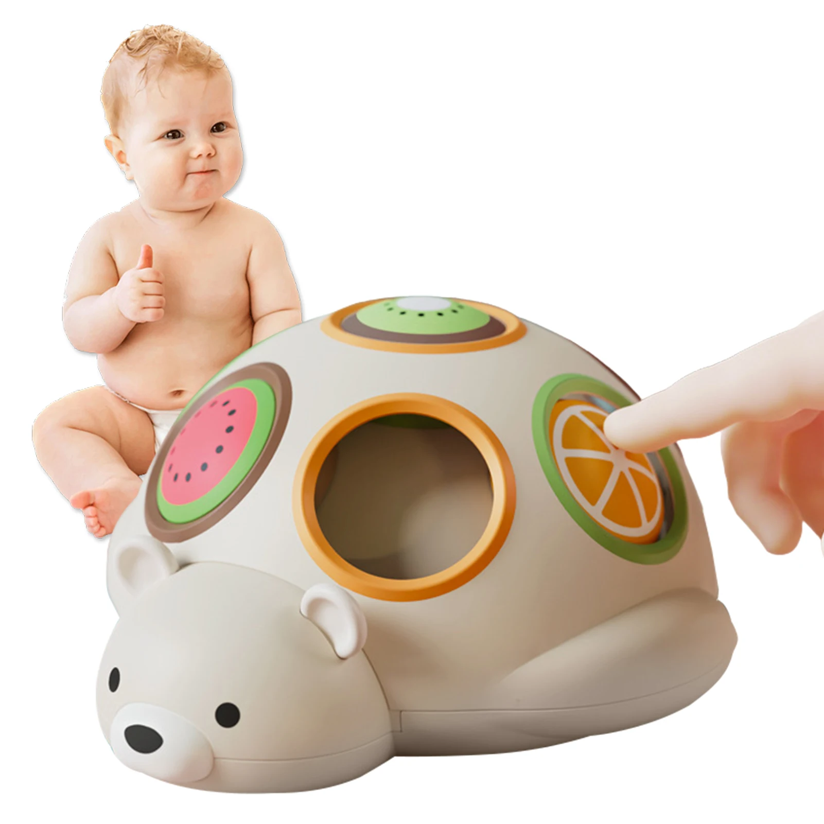 

Развивающая всплывающая игрушка Монтессори для детей 0-4 месяцев