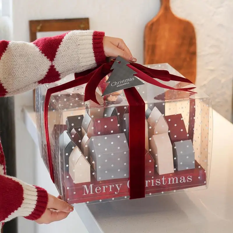 Рождественские пустые адвент-календари на 2025 год чтобы заполнить 24-днем