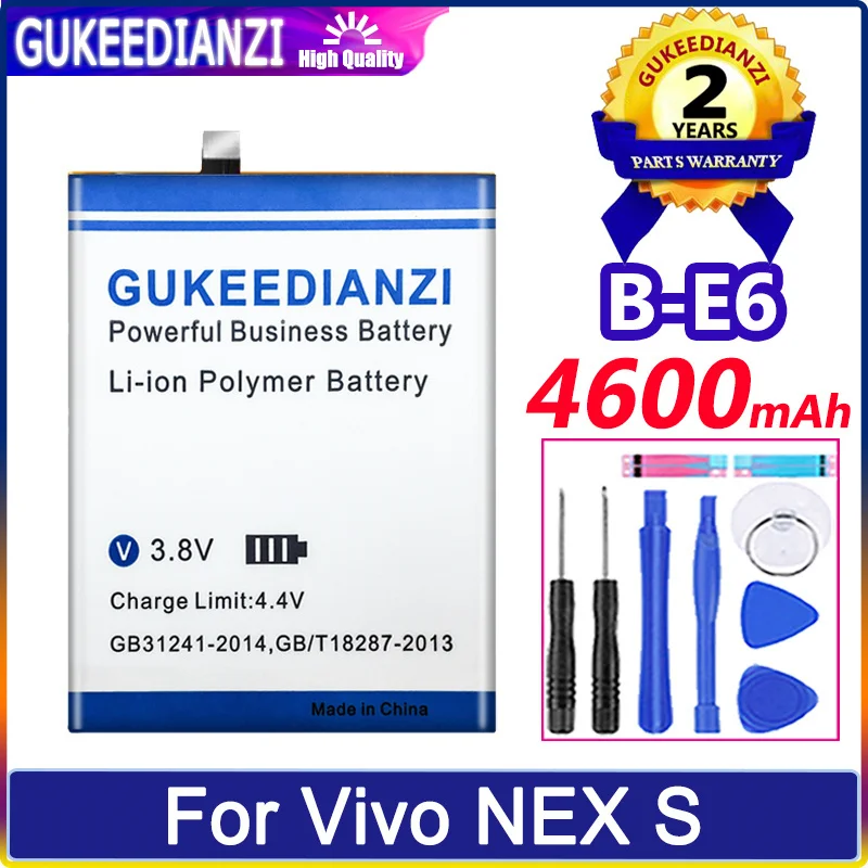 

Bateria New Battery B-E6 4600mAh For Vivo NEX S Mobile Phone High Quality Battery