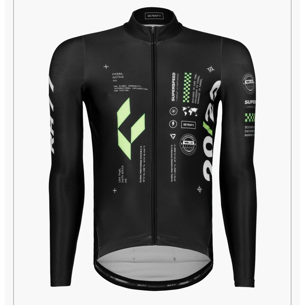 

RH77 Winter Thermal Cycling Jersey Ciclismo Men Mountain Bike Trikots Langarm Road Bicycle Long Sleeve Clothing Ropa De Hombre